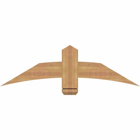 Ekena Millwork Bellingham Timber Gable Bracket, Western Red Cedar, 48"W x 14"H x 1 1/2"D x 5 1/2"F, 7/12 Pitch GBW048X14X0206BEL00SWR